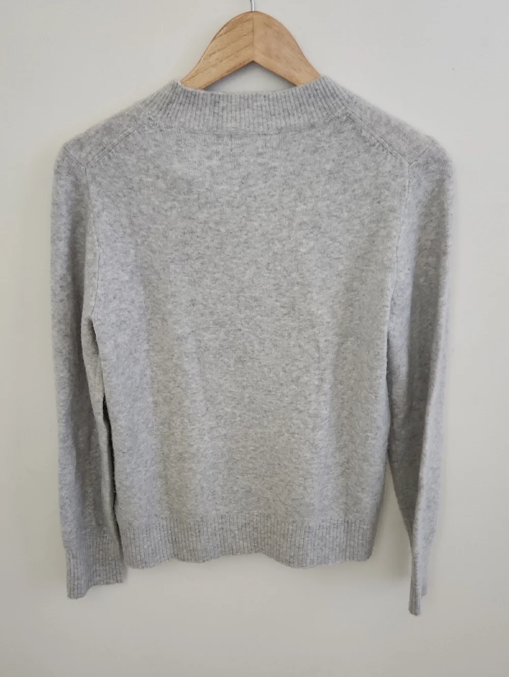 J. Crew Extra Soft Wool Blend Light Gray Crewneck Sweater Small